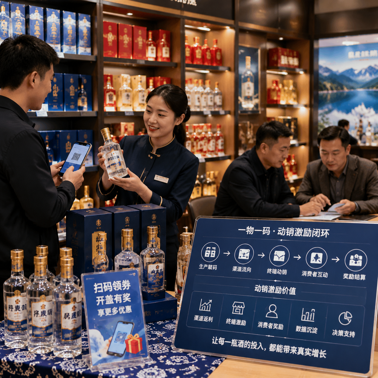 青海白酒一物一码报价查询：动销激励怎么算
