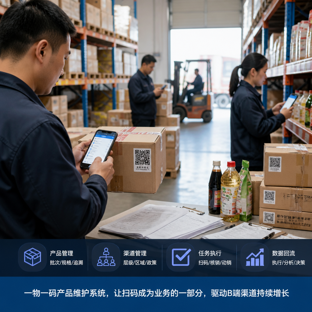 一物一码产品维护系统，别只当扫码后台