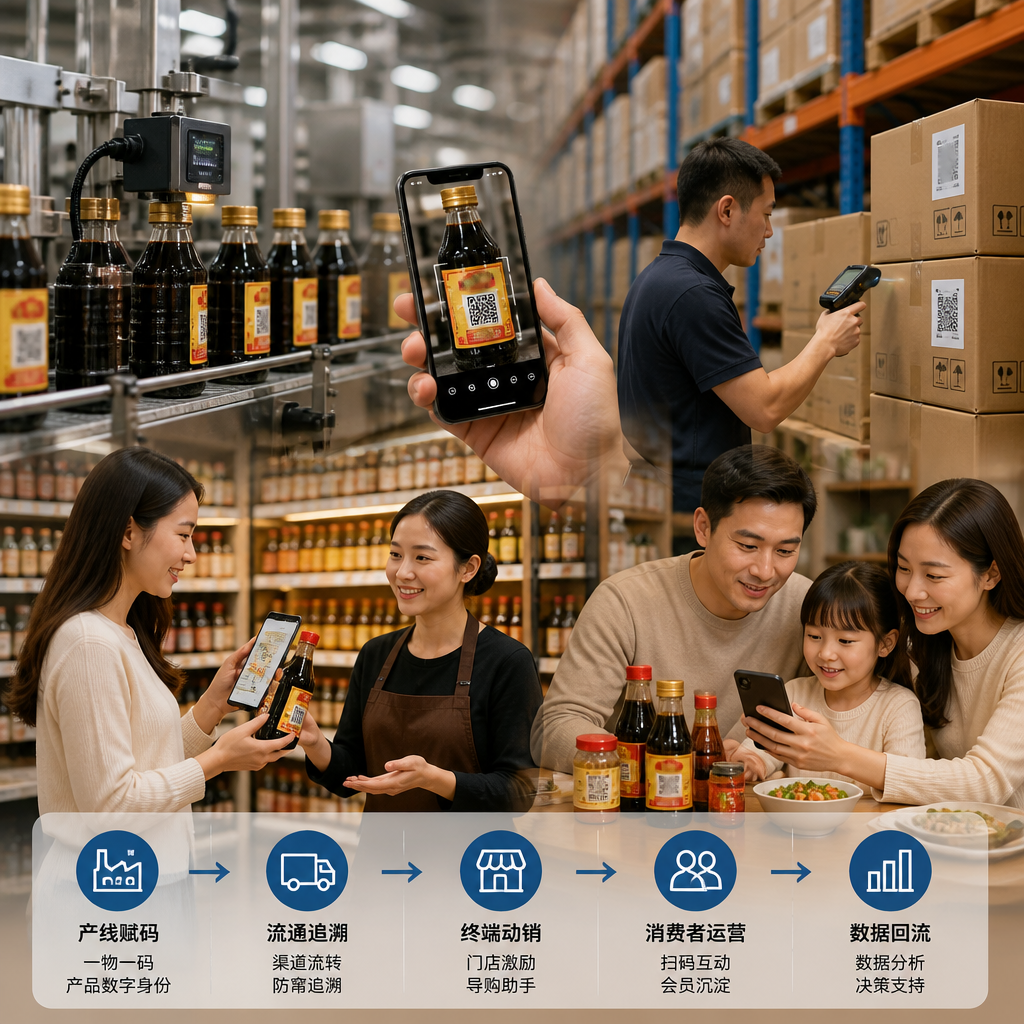 一物一码扫描软件助力调味品渠道数字化