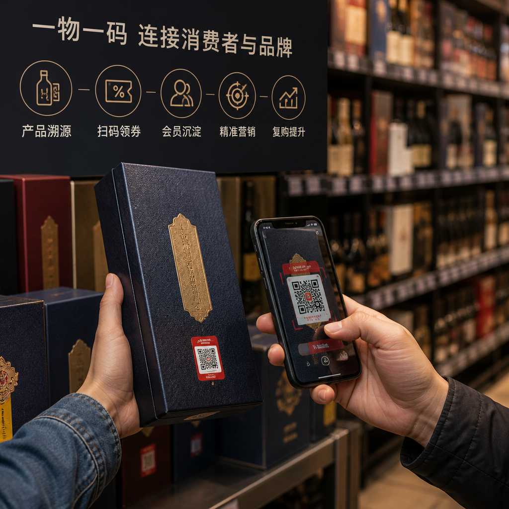 酒水一物一码营销系统，如何把扫码变成复购？
